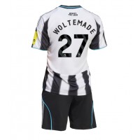 Newcastle United Nick Woltemade #27 Hjemmebanesæt Børn 2025-26 Kortærmet (+ Korte bukser)
